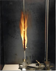 IEC 60332-2-1 vertical burn test